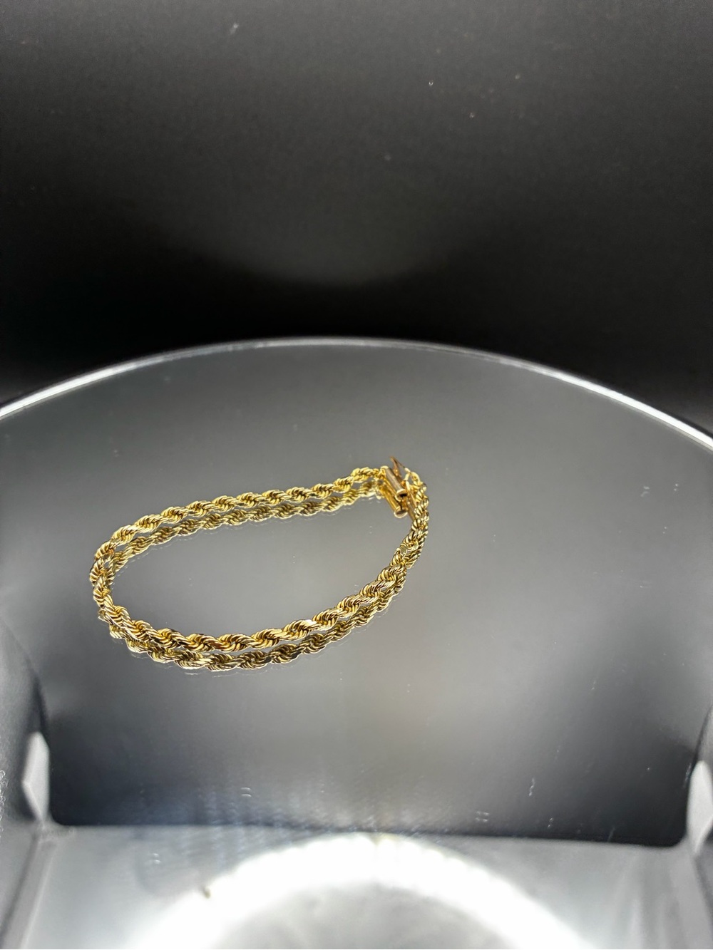 10k Gold Rope Chain Bracelet